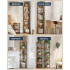 SONGMICS Etajera de colt cu 5 rafturi, cadru metalic, 38x27x139 cm, maro rustic [5]
