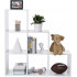 VASAGLE Biblioteca cu 6 compartimente, unitate de depozitare pentru decoratiuni, din lemn, 29x98x98cm, alb [7]
