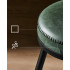 VASAGLE set 2 scaune de bar rotative 360°, cu spatar, inaltime 101 cm, piele sintetica, cadru otel, stil modern, verde [5]