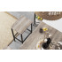 VASAGLE Set masa bar cu 2 scaune, cadru metalic, stil industrial, 120x60x90 cm, gri stejar [8]