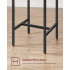 VASAGLE Set masa si scaune de bar, masa 60x60x90cm si 2 scaune 30x40x65cm, stil industrial, maro rustic [7]