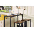 VASAGLE Masa de bar inalta, cadru metalic, design industrial, 120x40x100cm, maro rustic [8]