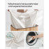 SONGMICS Cos de rufe din bambus, pliabil, cu captuseala detasabila lavabila, 3 compartimente, 150L, 60x40x60cm, natural [8]