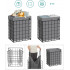SONGMICS Cos de rufe pliabil cu cadru metalic, sac detasabil si lavabil, 90L, 48x33x58cm, negru si gri [8]