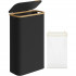 SONGMICS Cos rufe slim pentru spatii inguste, sac detasabil, 65 litri, 42x23x71 cm, negru [9]