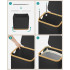 SONGMICS Cos de rufe textil, pliabil, compartiment detasabil, 90L, 42x32x71 cm, negru [3]