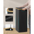 SONGMICS Cos de rufe textil, pliabil, compartiment detasabil, 90L, 42x32x71 cm, negru [4]