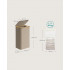 SONGMICS Cos de rufe textil, pliabil, compartiment detasabil, 90L, 42x32x71 cm, maro [2]