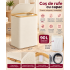 SONGMICS Cos de rufe textil, pliabil, compartiment detasabil, 90L, 42x32x71 cm, bej [2]