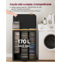 SONGMICS Cos de rufe cu capac, capacitate 170 L si 3 compartimente pentru sortarea hainelor, saci interiori detasabili cu manere pentru transport, cad [3]