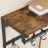 VASAGLE Cuier perete cu 8 carlige si polita, 40x24x24 cm, maro rustic si negru [9]