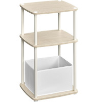 SONGMICS Masuta laterala tip noptiera, cu 3 rafturi si cos textil, cadru metalic, 30x34x58 cm, bej SONGMICS Masuta laterala tip noptiera, cu 3 rafturi si cos textil, cadru metalic, 30x34x58 cm, bej