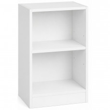 VASAGLE Noptiera cu compartimente deschise si raft reglabil, stil minimalist, MDF si PAL, 40x30x60 cm, alb