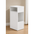 SONGMICS Noptiera ingusta cu sertar si 2 compartimente, 30x25x59 cm, alba [3]