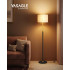 VASAGLE Lampa de podea cu inaltime reglabila 140-170 cm, bec LED de 9 W inclus, 820 lumeni, 3 temperaturi de culoare pentru lumina calda, naturala si [4]
