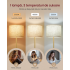 VASAGLE Lampa de podea cu inaltime reglabila 140-170 cm, bec LED de 9 W inclus, 820 lumeni, 3 temperaturi de culoare pentru lumina calda, naturala si [7]