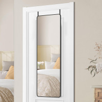 SONGMICS Oglinda mare de perete sau usa, rama aluminiu si sticla securizata, 120x40 cm, negru SONGMICS Oglinda mare de perete sau usa, rama aluminiu si sticla securizata, 120x40 cm, negru