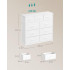 SONGMICS Comoda cu 9 sertare, cadru metalic si blat MDF, sertare textile, 99x30x95 cm, alb [4]