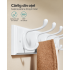 SONGMICS Cuier de perete cu 5 carlige duble si 10 puncte de agatare pentru haine, genti, palarii si prosoape, design compact pentru economisirea spati [2]
