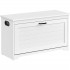 VASAGLE Bancuta pentru pantofi cu usa rabatabila si compartiment interior reglabil, 80x30x46 cm, alb [2]