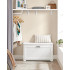 VASAGLE Bancuta pentru pantofi cu usa rabatabila si compartiment interior reglabil, 80x30x46 cm, alb [5]