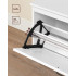 VASAGLE Bancuta pentru pantofi cu usa rabatabila si compartiment interior reglabil, 80x30x46 cm, alb [8]