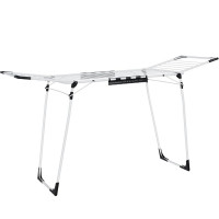 SONGMICS Uscator de rufe pliabil, capacitate intindere haine 18 metri, 57x173x97 cm, alb SONGMICS Uscator de rufe pliabil, capacitate intindere haine 18 metri, 57x173x97 cm, alb