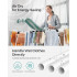 SONGMICS Uscator de rufe pliabil, capacitate intindere haine 18 metri, 57x173x97 cm, alb [7]