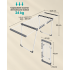 SONGMICS Uscator de rufe pliabil cu aripi extensibile, 22 m spatiu de uscare pentru aproximativ 2 masini de rufe, latime reglabila 114-200 cm, capacit [3]