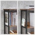 VASAGLE Biblioteca, raft cu 6 unitati de depozitare, din lemn, 33x120x80 cm, maro rustic [3]