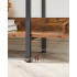VASAGLE Biblioteca cu 5 rafturi tip tava cu margini de protectie, structura metalica, stil industrial, 100x28x178 cm, maro rustic [8]