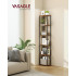 VASAGLE Biblioteca cu 6 rafturi, cadru metalic, stil industrial, 38x24x173 cm, maro rustic [4]