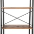 VASAGLE Biblioteca tip scara, cadru otel cu 4 polite din MDF, stil industrial, 56x34x138cm, maro rustic [6]