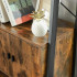 VASAGLE Biblioteca tip scara, cu dulap si 4 rafturi din MDF, stil industrial, 34x56x172cm, maro rustic si negru [6]