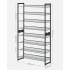 SONGMICS Raft de depozitare pantofi, pe 8 nivele, cu polite reglabile, pentru 32-40 de perechi, 31x92x163cm, gri [3]