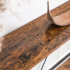 VASAGLE Masa tip consola cu cadru metalic, design industrial, 120x23x74 cm, maro rustic [6]