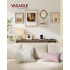 VASAGLE Masa tip consola ingusta cu statie de incarcare, prize si porturi USB, cadru metalic, 100x15x80 cm, maro rustic [4]