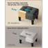SONGMICS Taburet suport pentru picioare cu spatiu de depozitare, sezut confortabil, 40x32x26 cm, gri si negru [5]