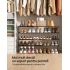 SONGMICS Pantofar metalic cu 4 niveluri pentru depozitarea a pana la 30 perechi de pantofi, configuratie reversibila si posibilitate de suprapunere pe [5]