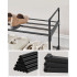 SONGMICS Suport pantofi 92x30x34 cm, 2 niveluri, suprapozabil, structura metalica, negru [6]