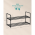 SONGMICS Raft pentru pantofi cu 2 niveluri, capacitate 6-9 perechi, 68x30x34 cm, negru [7]