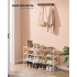 SONGMICS Suport pentru pantofi cu 3 nivele, structura metalica, pentru 12-15 perechi, 92x30x55cm, alb [5]