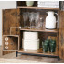 VASAGLE Comoda cu rafturi tip bufet, utilizare multifunctionala, stil industrial, 35x60x125cm, maro rustic [3]
