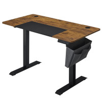 SONGMICS Birou cu reglaj electric pe inaltime, memorie cu 4 inaltimi, 60x120x(72-120)cm, maro rustic SONGMICS Birou cu reglaj electric pe inaltime, memorie cu 4 inaltimi, 60x120x(72-120)cm, maro rustic