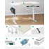 SONGMICS Birou cu reglaj electric pe inaltime, memorie cu 4 inaltimi, 60x140x(72-120)cm, alb [7]