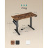 SONGMICS Birou electric reglabil pe inaltime, 120x60x(72-120) cm, memorie 4 pozitii, USB-C, cadru metalic, maro rustic [4]