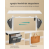 SONGMICS Birou electric reglabil pe inaltime, 120x60x(72-120) cm, memorie 4 pozitii, USB-C, cadru metalic, alb [7]