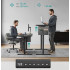 SONGMICS Birou reglabil electric, inaltime ajustabila 72-120 cm, cadru otel, blat PAL 140x60 cm, functie memorie 4 pozitii, negru [4]