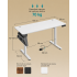 SONGMICS Birou reglabil electric, inaltime ajustabila 72-120 cm, cadru otel, blat PAL 140x60 cm, functie memorie 4 pozitii, alb [6]