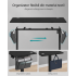 SONGMICS Birou electric reglabil pe inaltime, cadru metalic, functie memorie 4 pozitii, 160x70x(72-120) cm, negru [5]